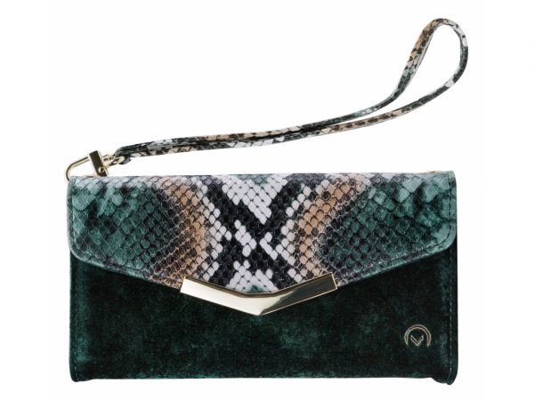 Mobilize 2in1 Gelly Velvet Clutch for Samsung Galaxy A40 Green Snake