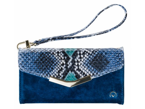 Mobilize 2in1 Gelly Velvet Clutch for Samsung Galaxy S8 Royal Blue Snake