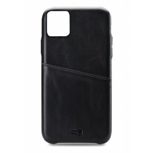 Senza Pure Leather Cover with Card Slot Apple iPhone 11 Pro Max Deep Black