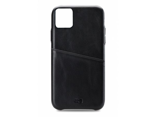 Senza Pure Leather Cover with Card Slot Apple iPhone 11 Pro Max Deep Black