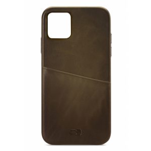 Senza Desire Leather Cover with Card Slot Apple iPhone 11 Pro Max Burned Olive