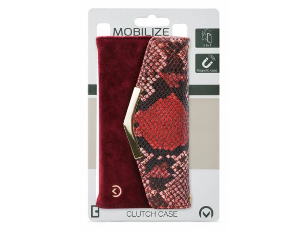 Mobilize 2in1 Gelly Velvet Clutch for Samsung Galaxy S10 Red Snake