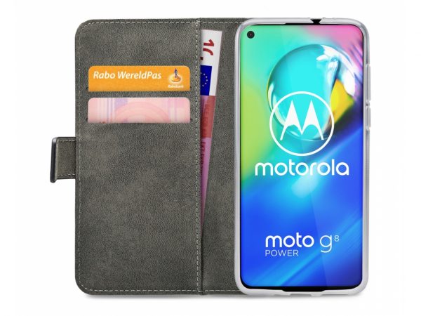 Mobilize Classic Gelly Wallet Book Case Motorola Moto G8 Power Black