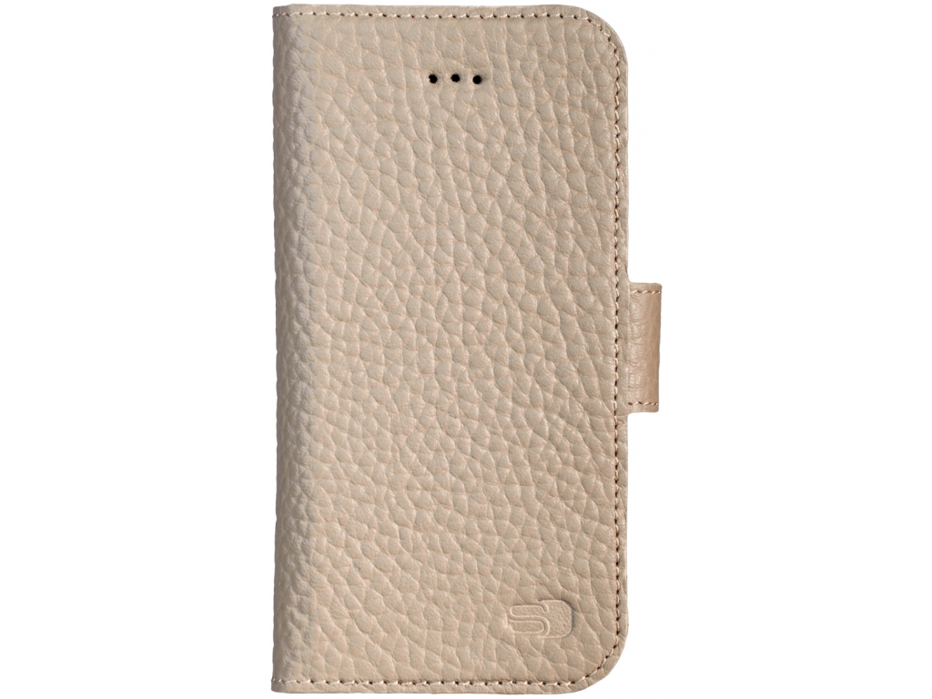 Senza Exquisite Leather Wallet Apple iPhone 5/5S/SE Desert Taupe