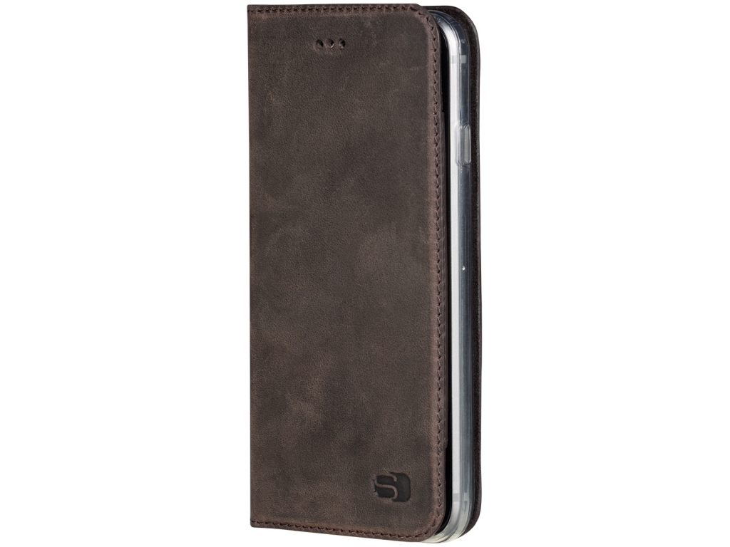 Senza Raw Leather Booklet Apple iPhone 5/5S/SE Walnut Brown