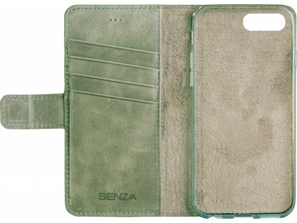 Senza Pure Leather Wallet Apple iPhone 7 Plus/8 Plus Moss Green