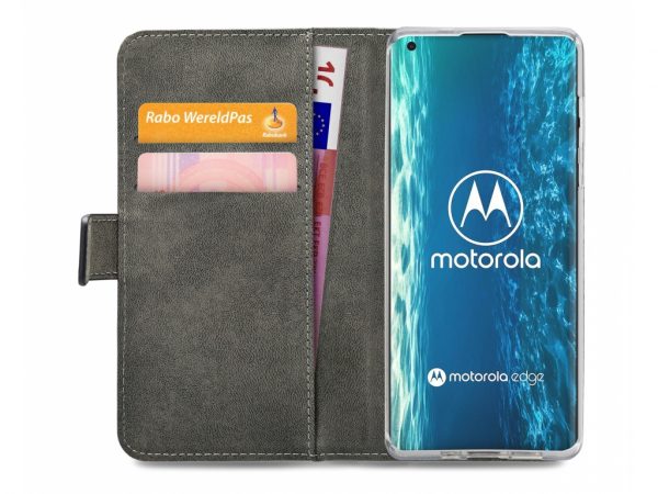Mobilize Classic Gelly Wallet Book Case Motorola Edge Black