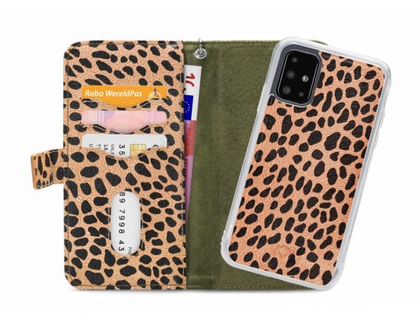 Mobilize 2in1 Magnet Zipper Case Samsung Galaxy A51 Olive/Leopard