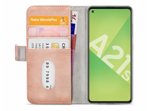 Mobilize Elite Gelly Wallet Book Case Samsung Galaxy A21s Soft Pink