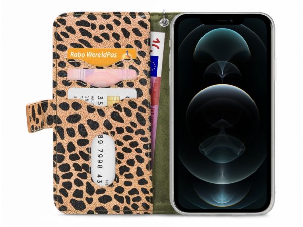 Mobilize 2in1 Magnet Zipper Case Apple iPhone 12 Pro Max Olive/Leopard