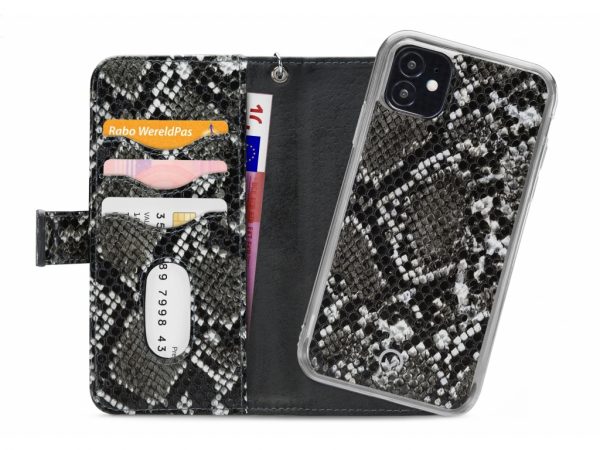 Mobilize 2in1 Magnet Zipper Case Apple iPhone 12 Mini Black/Snake