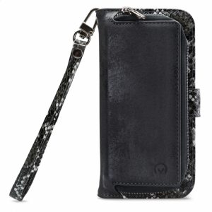 Mobilize 2in1 Magnet Zipper Case Apple iPhone 12/12 Pro Black/Snake