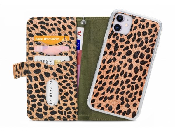 Mobilize 2in1 Magnet Zipper Case Apple iPhone 11 Olive/Leopard