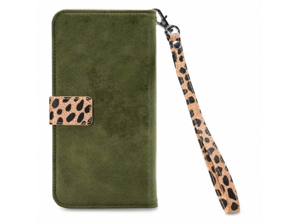 Mobilize 2in1 Magnet Zipper Case Apple iPhone XR Olive/Leopard