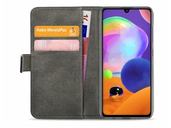 Mobilize Classic Gelly Wallet Book Case Samsung Galaxy A31 Black