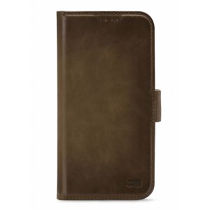 Senza Desire Leather Wallet Apple iPhone 12 Mini Burned Olive