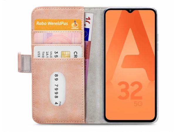 Mobilize Elite Gelly Wallet Book Case Samsung Galaxy A32 5G Soft Pink