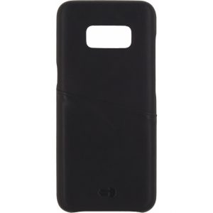 Senza Pure Leather Cover with Card Slot Samsung Galaxy S8 Deep Black