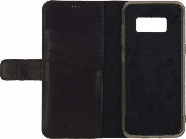 Senza Pure Leather Wallet Samsung Galaxy S8+ Deep Black