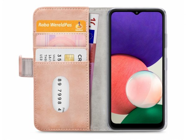 Mobilize Elite Gelly Wallet Book Case Samsung Galaxy A22 5G Soft Pink