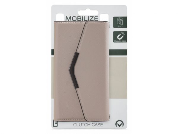 Mobilize 2in1 Elegant Magnet Clutch Apple iPhone 13 Mini Beige Snake