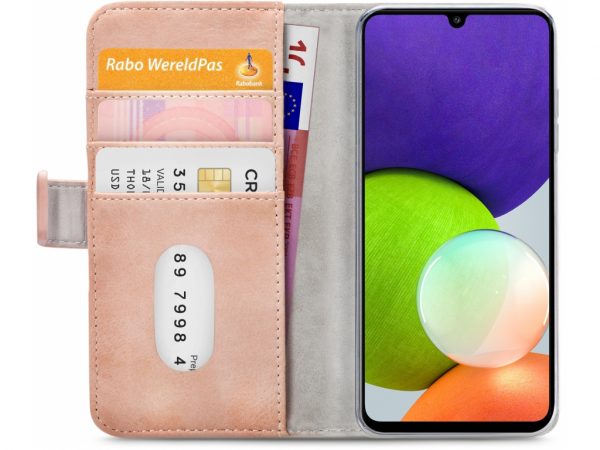 Mobilize Elite Gelly Wallet Book Case Samsung Galaxy A22 4G Soft Pink