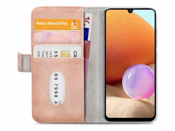 Mobilize Elite Gelly Wallet Book Case Samsung Galaxy A32 4G Soft Pink