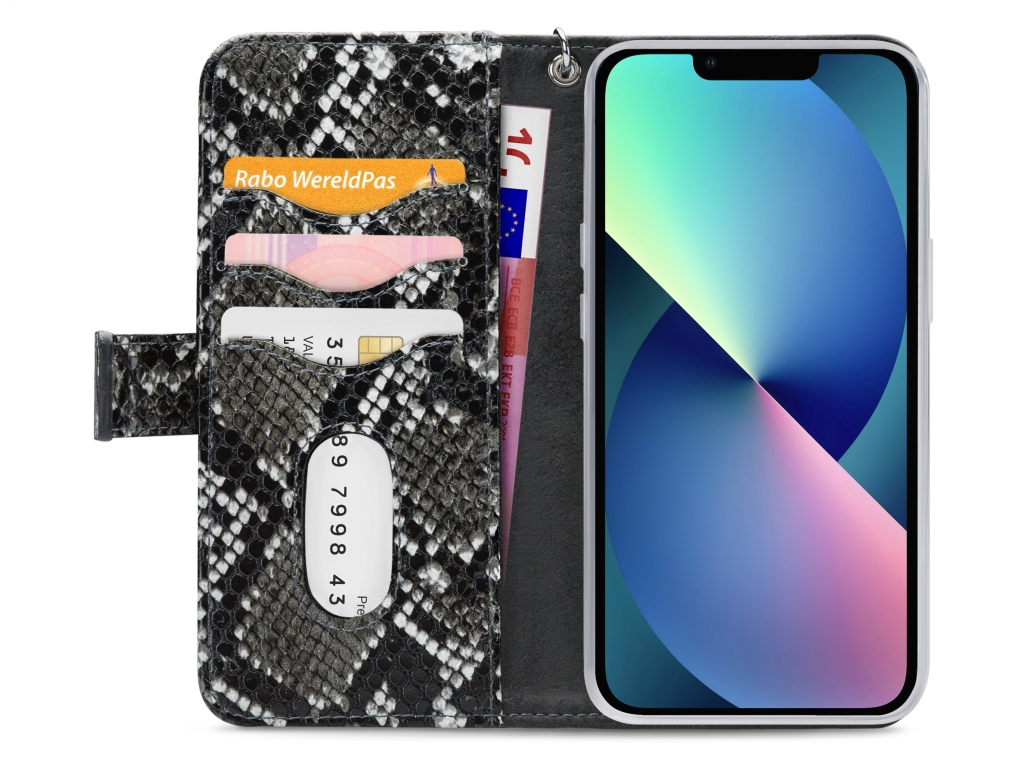 Mobilize 2in1 Magnet Zipper Case Apple iPhone 13 Mini Black/Snake