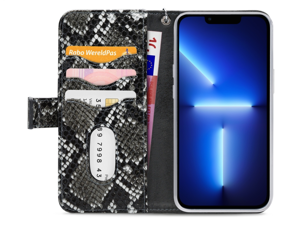 Mobilize 2in1 Magnet Zipper Case Apple iPhone 13 Pro Black/Snake