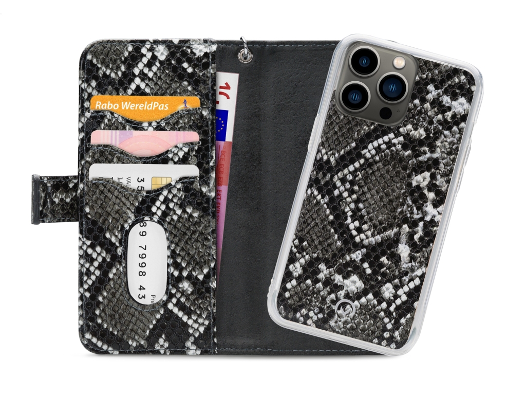 Mobilize 2in1 Magnet Zipper Case Apple iPhone 13 Pro Black/Snake