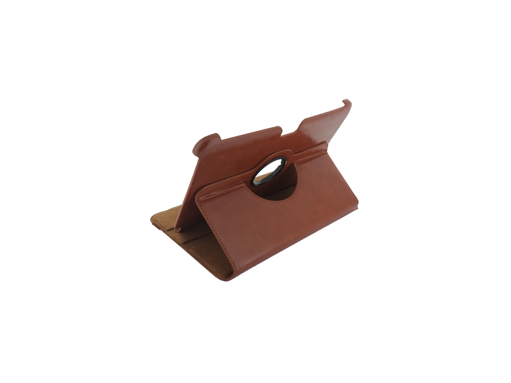 Xccess Deluxe Rotating Case Samsung Galaxy Note 10.1 N8000 Cognac