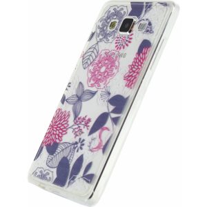 Xccess TPU/PC Case Samsung Galaxy A7 Transparent/Floral Purple