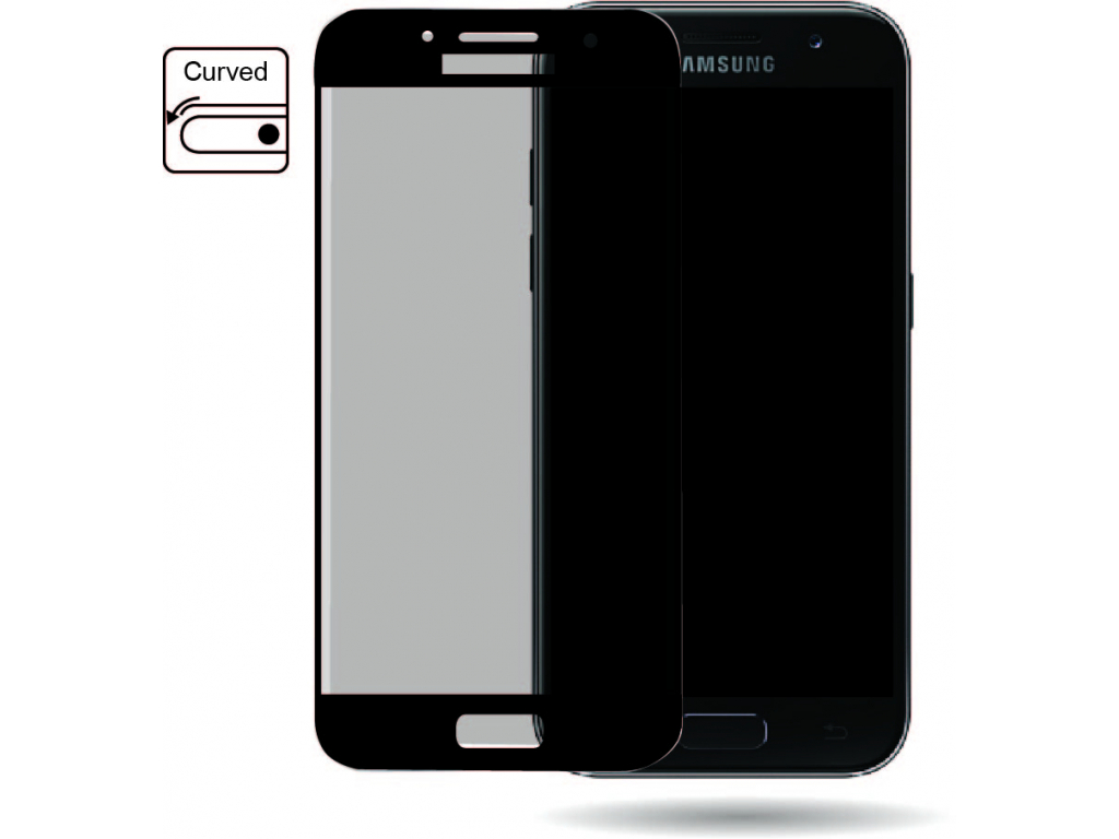 Mobilize Edge-To-Edge Glass Screen Protector Samsung Galaxy A3 2017 Black