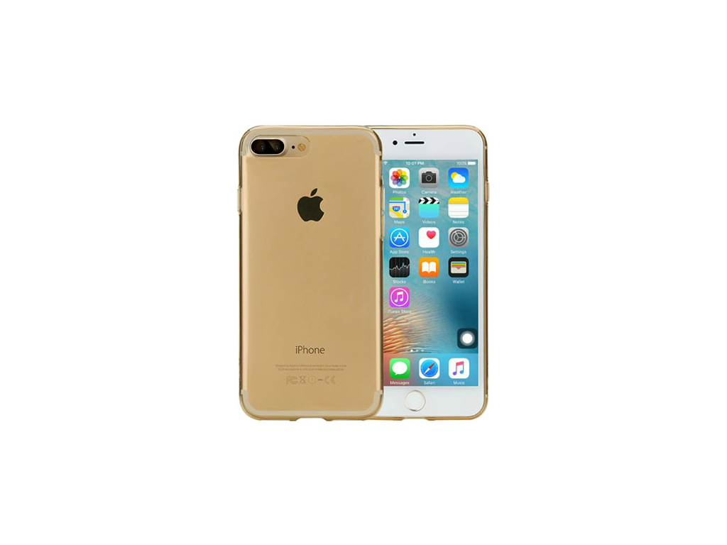 Rock Ultrathin TPU Slim Jacket Apple iPhone 7 Plus/8 Plus Transparent Gold