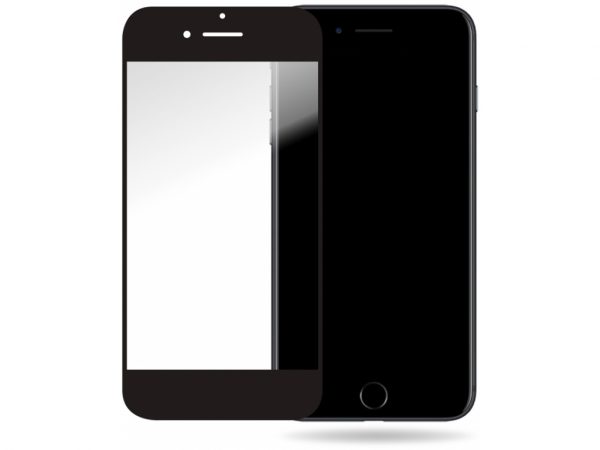Mobilize Glass Screen Protector - Black Frame - Apple iPhone 6 Plus/6S Plus/7 Plus/8 Plus