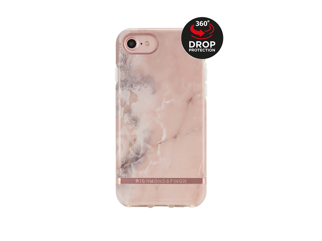 Richmond & Finch Freedom Series Apple iPhone 6/6S/7/8/SE (2020) Pink Marble/Rose Gold