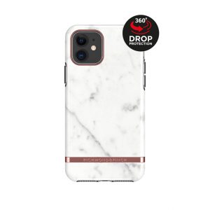 Richmond & Finch Freedom Series Apple iPhone 11 White Marble/Rose Gold
