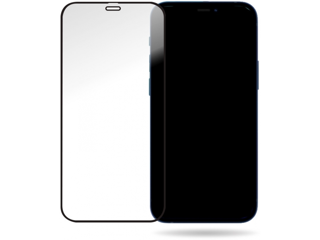 Mobilize Glass Screen Protector - Black Frame - Apple iPhone 12 Mini