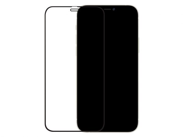 Mobilize Edge-To-Edge Glass Screen Protector Apple iPhone 12/12 Pro Black Full Glue