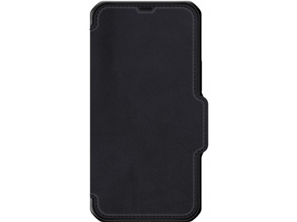 ITSKINS Level 2 HybridFolio Leather for Apple iPhone 12 Mini Pure Black