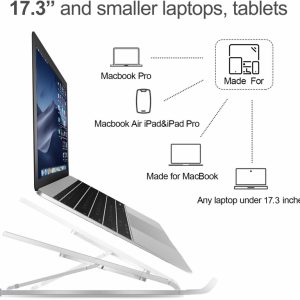 Xccess Aluminium Laptop Stand Silver max 17.3inch