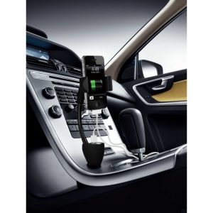 TE06 Technaxx Active Car Holder & Charger Black