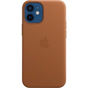MHK93ZM/A Apple Leather Case with MagSafe iPhone 12 Mini Saddle Brown
