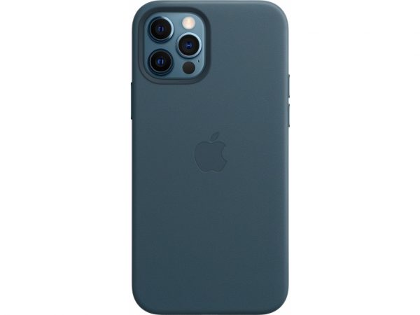 MHKE3ZM/A Apple Leather Case with MagSafe iPhone 12/12 Pro Baltic Blue