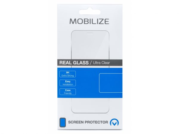 Mobilize Glass Screen Protector - Black Frame - Google Pixel 4a