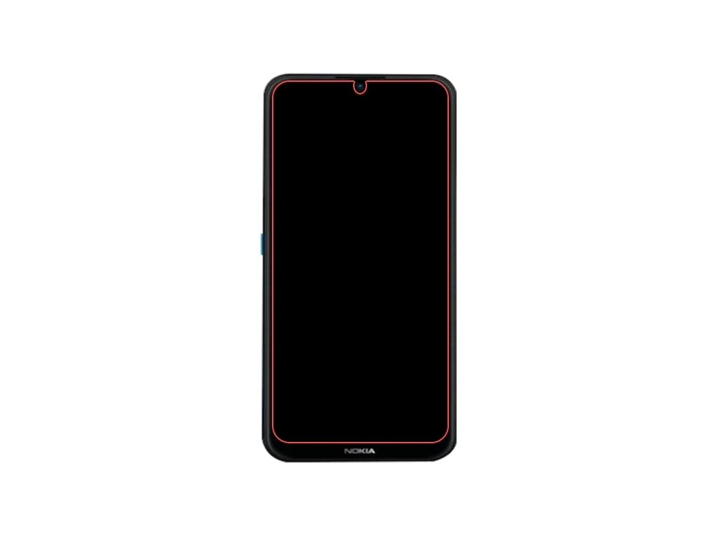 Mobilize Glass Screen Protector - Black Frame - Nokia 1.4