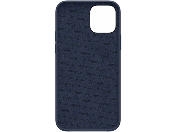 Valenta Leather Back Cover Snap Luxe Apple iPhone 12 Mini Blue