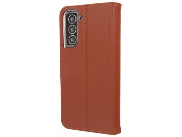 Valenta Book Case Gel Skin Samsung Galaxy S21 Brown