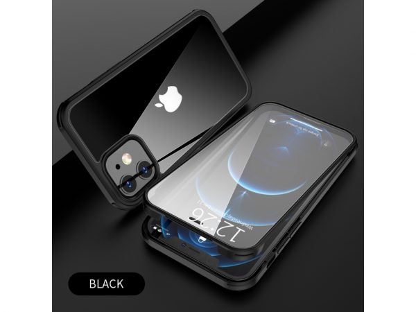Valenta Tempered Glass Full Cover Bumper Case Apple iPhone 12 Mini Black