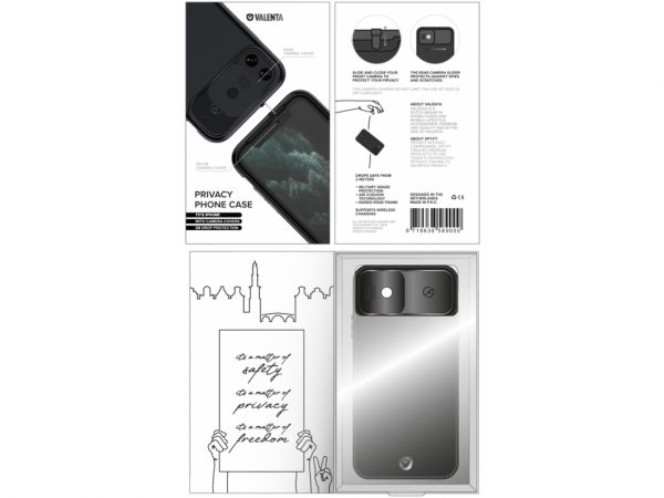 Valenta Spy-Fy Privacy Cover Apple iPhone 12 Pro Max Black